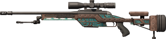 SSG 08 | Azure Glyph (ผ่านการทดสอบภาคสนาม)