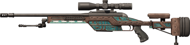 SSG 08 | Azure Glyph (Well-Worn)