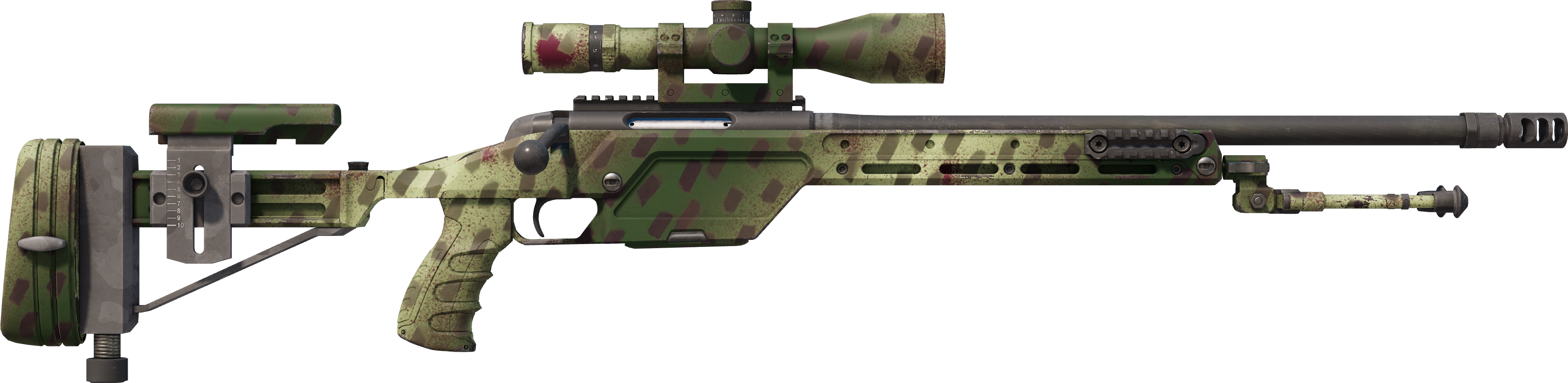 Preview image 2 of SSG 08 | Lichen Dashed (Factory New)