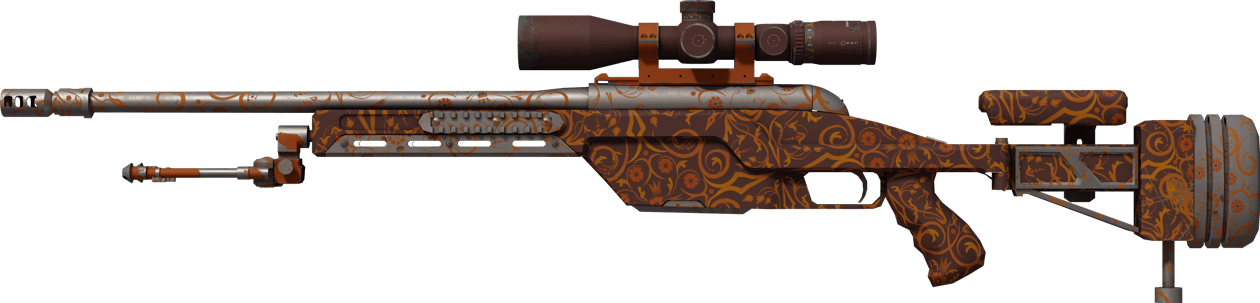 Preview image 1 of SSG 08 | Orange Filigree (Minimal Wear)