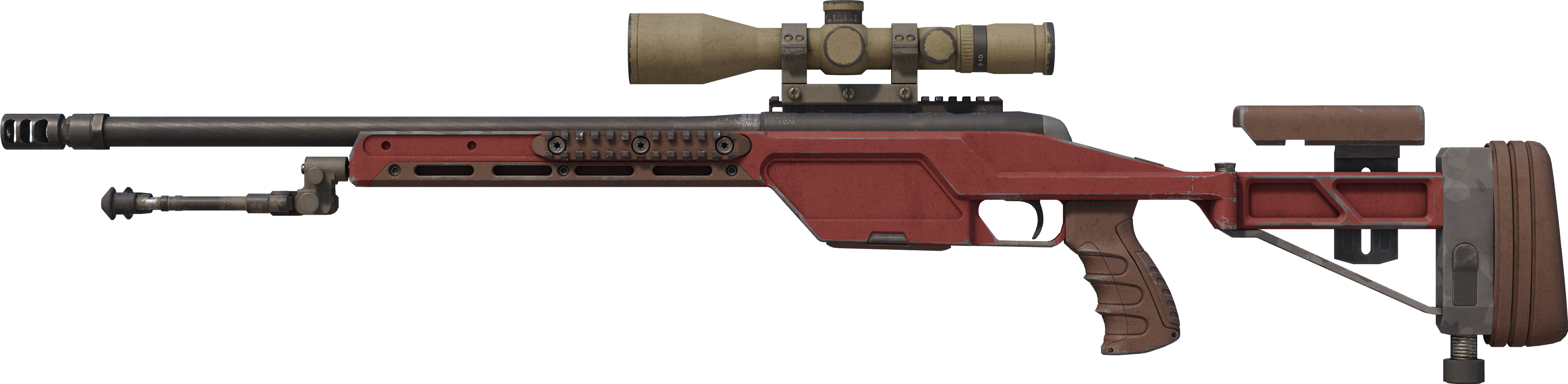 SSG 08 | Red Stone (Well-Worn)