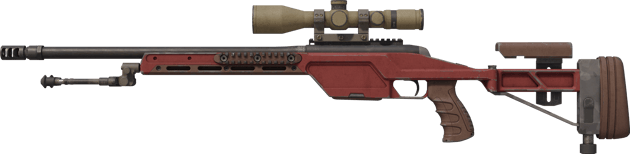 SSG 08 | Red Stone (Well-Worn)