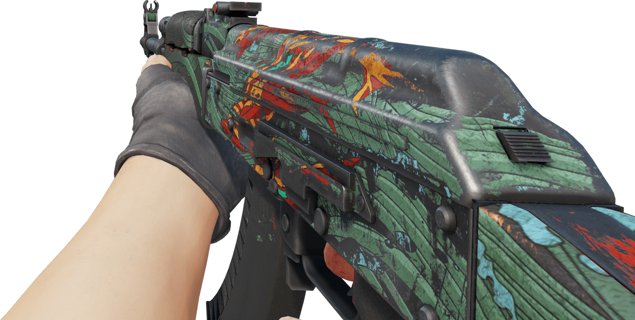 Preview image 3 of StatTrak™ AK-47 | 물빛 복수 (전투로 닳고 닳은)