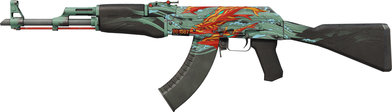 Preview image 1 of StatTrak™ AK-47 | Aquamarine Revenge (Testado no Terreno)