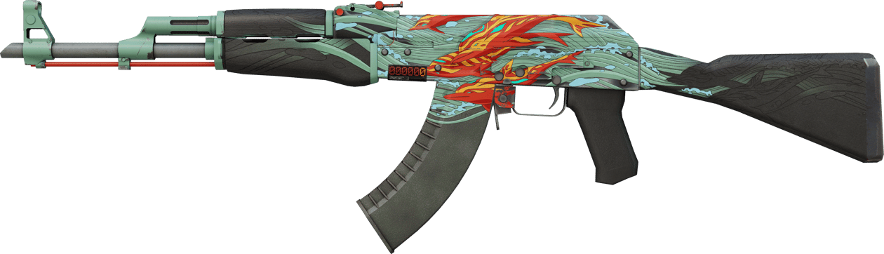 Preview image 1 of StatTrak™ AK-47 | 碧綠復仇 (輕微磨損)