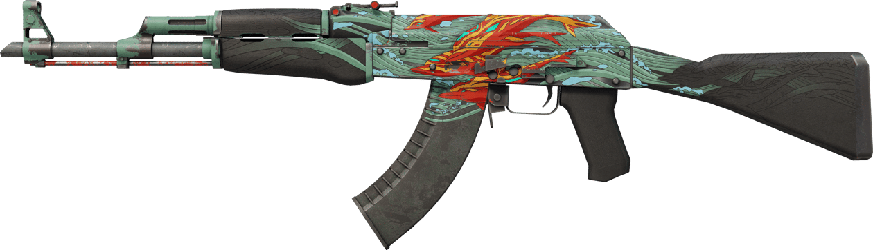 Preview image 1 of StatTrak™ AK-47 | Rache in Aquamarin (Abgenutzt)