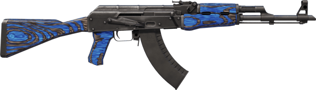 Preview image 2 of StatTrak™ AK-47 | Mavi Laminant (Az Aşınmış)