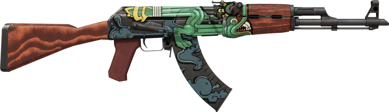 Preview image 2 of StatTrak™ AK-47 | Fire Serpent (Usura minima)
