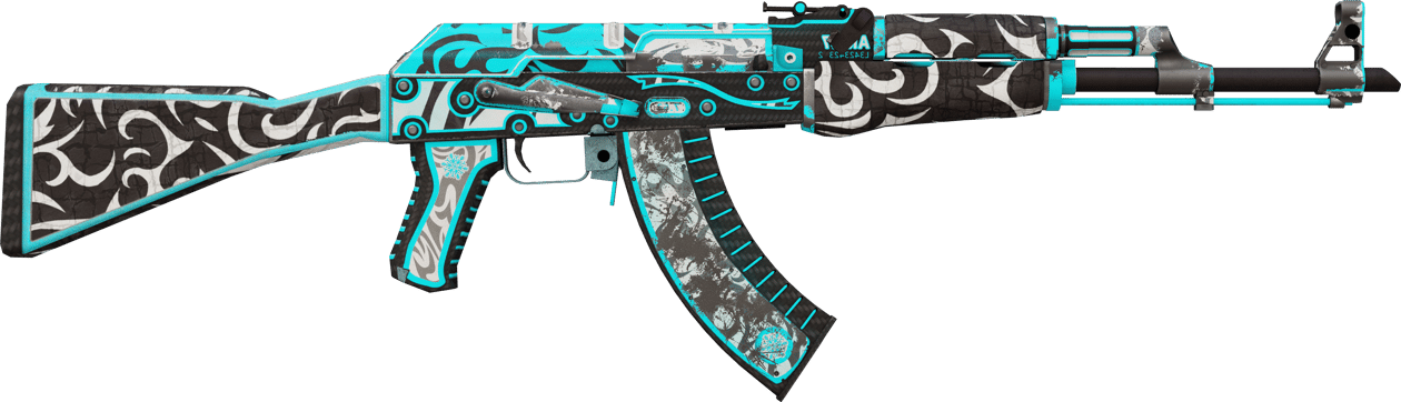 Preview image 2 of StatTrak™ AK-47 | Frontside Misty (Com Muito Uso)