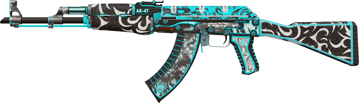 Preview image 1 of StatTrak™ AK-47 | Frontside Misty (Com Muito Uso)
