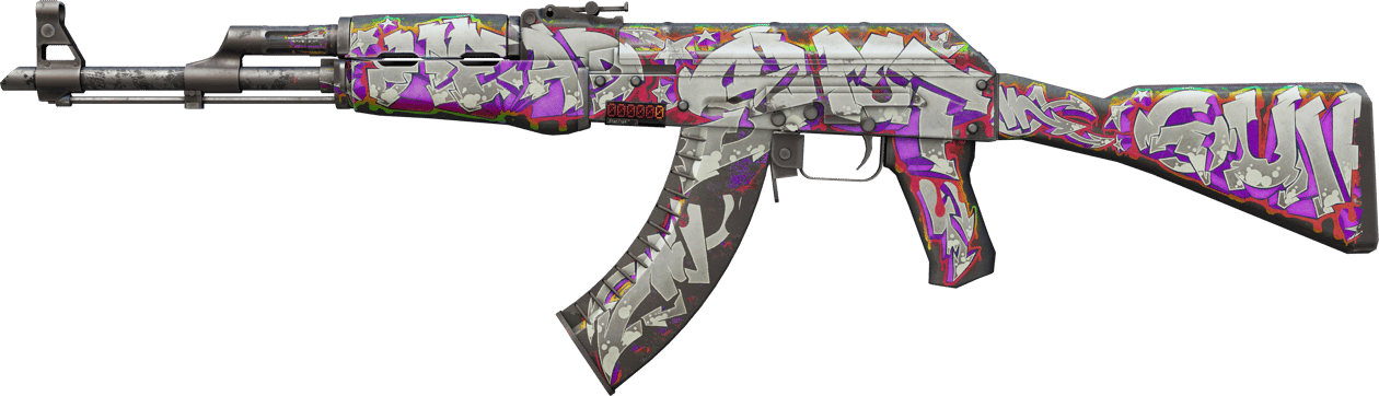 Preview image 1 of StatTrak™ AK-47 | Head Shot (戦いで傷ついた)