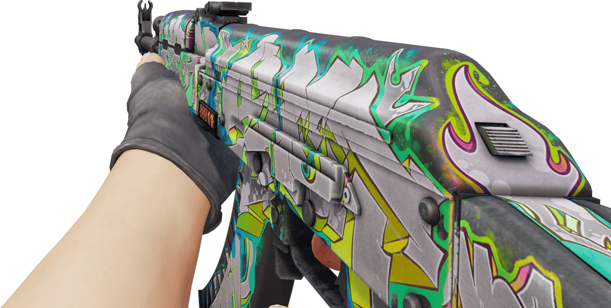 Preview image 3 of StatTrak™ AK-47 | Head Shot (Com Pouco Uso)