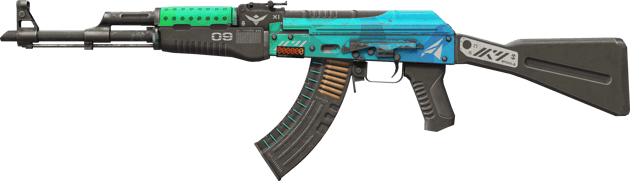 StatTrak™ AK-47 | Buz Kaplamalı (Savaş Görmüş)