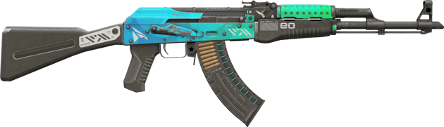 Preview image 2 of StatTrak™ AK-47 | Buz Kaplamalı (Eskimiş)