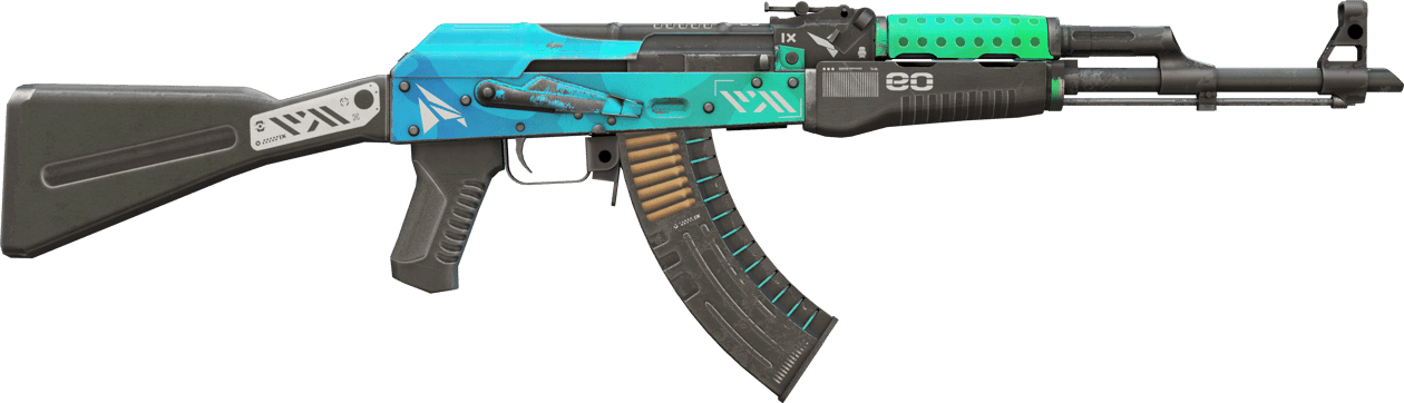 Preview image 2 of StatTrak™ AK-47 | Buz Kaplamalı (Eskimiş)