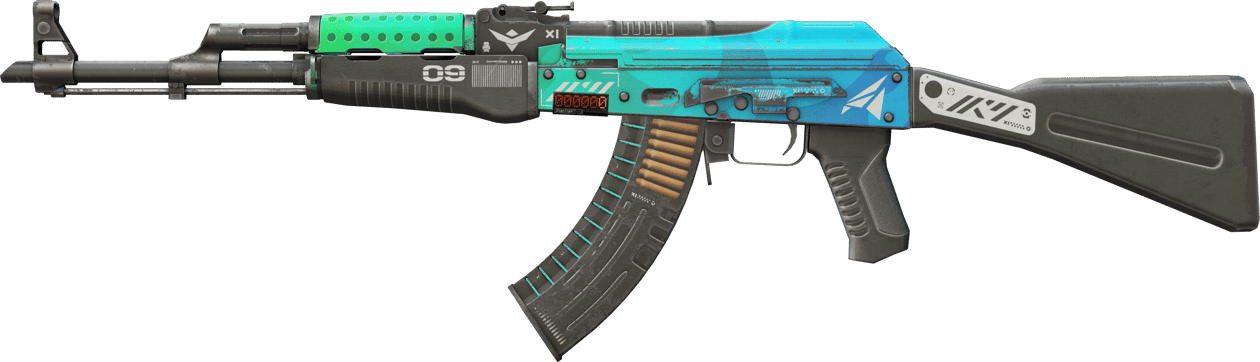 Preview image 1 of StatTrak™ AK-47 | Buz Kaplamalı (Eskimiş)