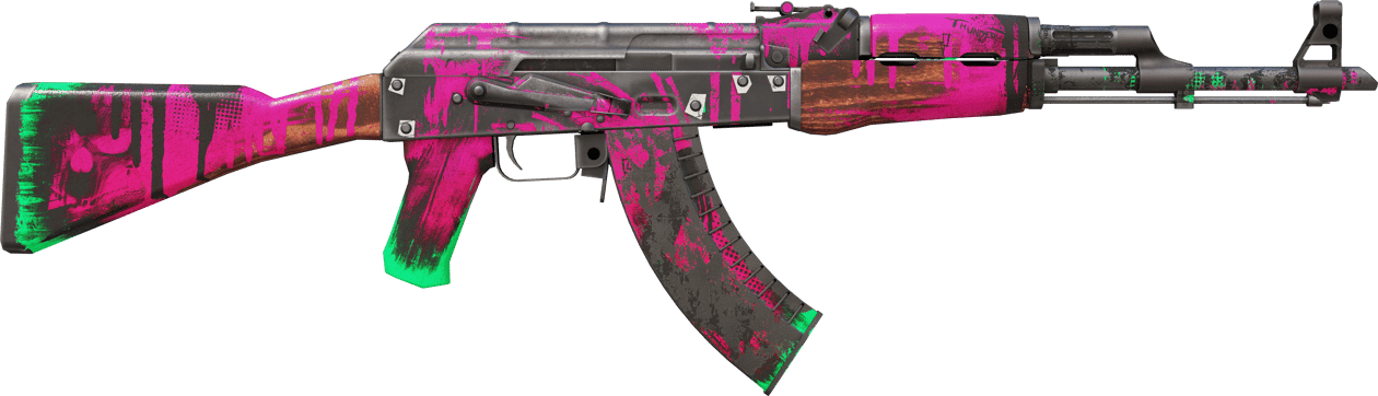 Preview image 2 of StatTrak™ AK-47 | 霓虹革命 (战痕累累)