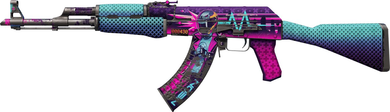 Preview image 1 of StatTrak™ AK-47 | 霓虹骑士 (战痕累累)