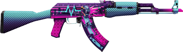 Preview image 2 of StatTrak™ AK-47 | Neon Rider (Minimal Wear)