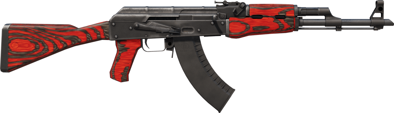 Preview image 2 of StatTrak™ AK-47 | Laminado rojo (Algo desgastado)