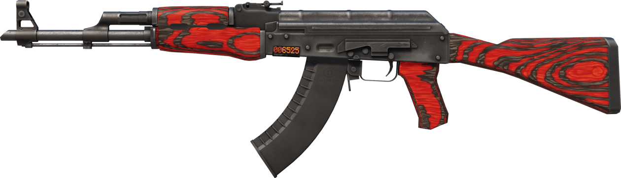 Preview image 1 of StatTrak™ AK-47 | Laminado rojo (Algo desgastado)
