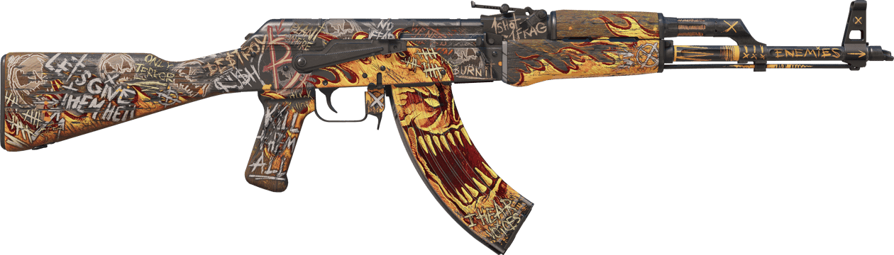 Preview image 2 of StatTrak™ AK-47 | Searing Rage (FN - Mới cứng)