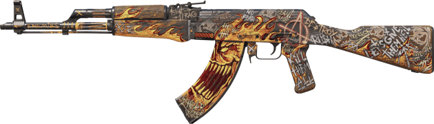 StatTrak™ AK-47 | Searing Rage (FN - Mới cứng)