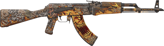 Preview image 2 of StatTrak™ AK-47 | 타오르는 분노 (꽤 닳은)