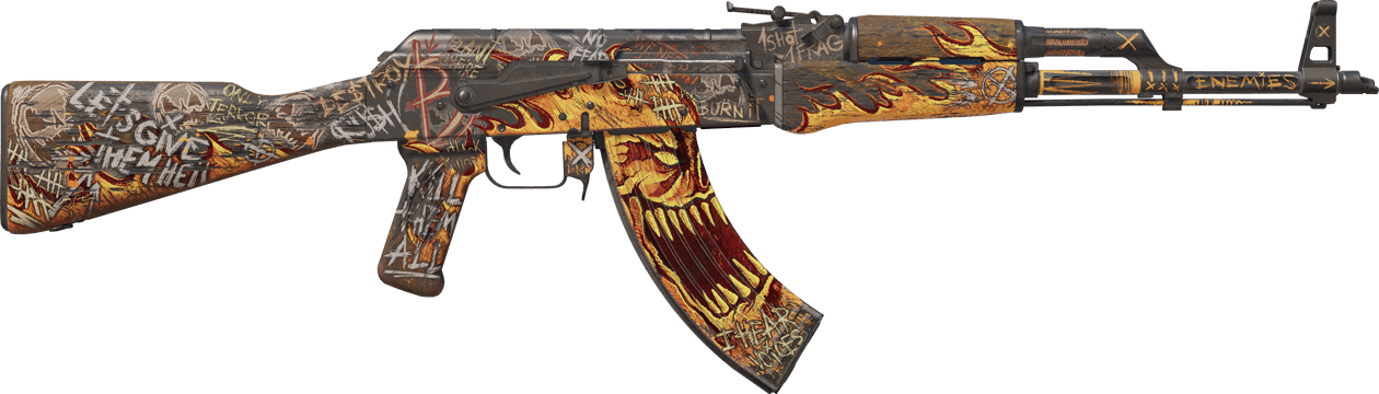 Preview image 2 of StatTrak™ AK-47 | Rage inextinguible (Usée)