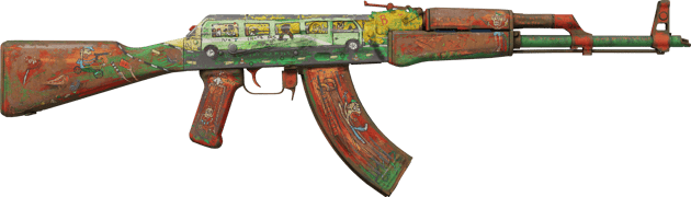Preview image 2 of StatTrak™ AK-47 | Außenseiter (Kampfspuren)