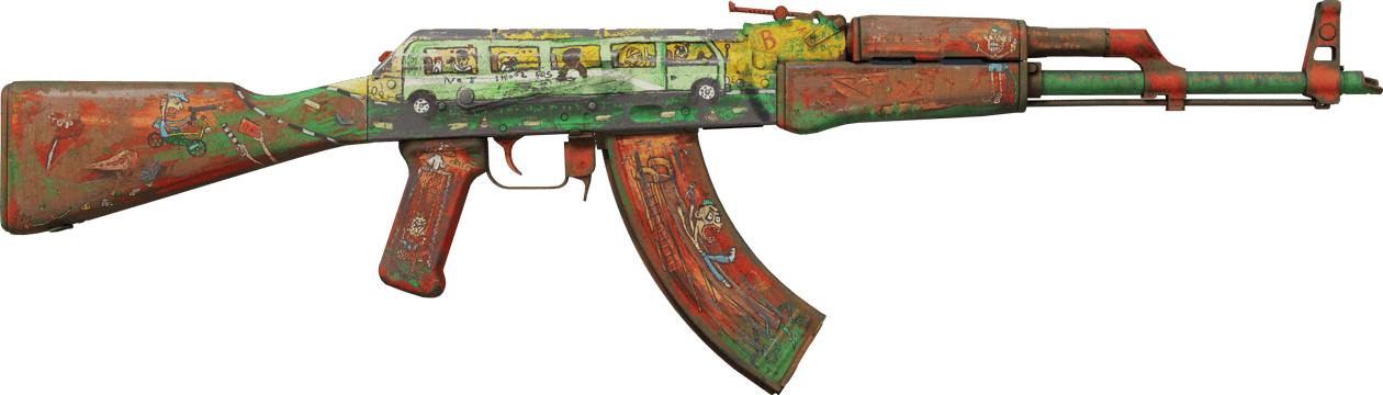 Preview image 2 of StatTrak™ AK-47 | 아웃사이더 (전투로 닳고 닳은)