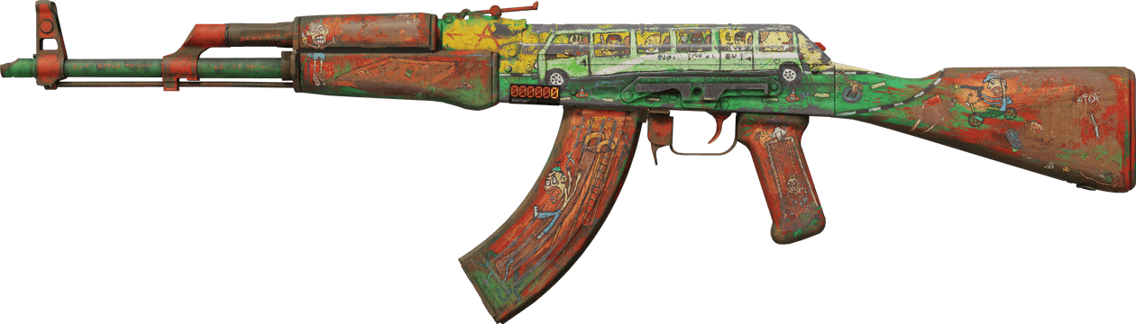 Preview image 1 of StatTrak™ AK-47 | 아웃사이더 (전투로 닳고 닳은)