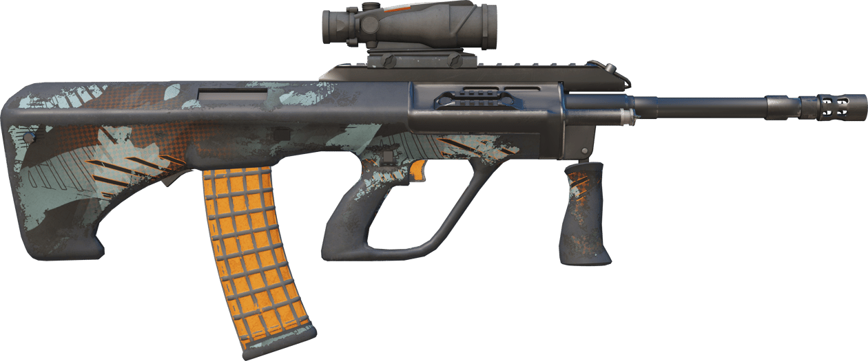 Preview image 2 of StatTrak™ AUG | Bursztynowy cień (po ciężkich walkach)