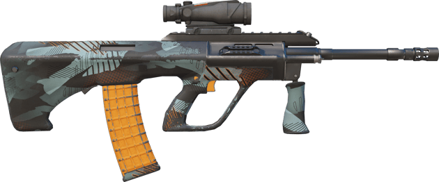 Preview image 2 of StatTrak™ AUG | Bursztynowy cień (po testach bojowych)