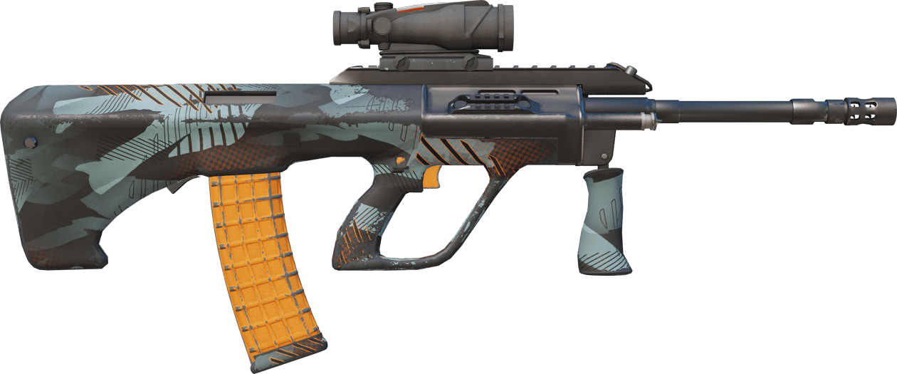 Preview image 2 of StatTrak™ AUG | 琥珀冲流 (久经沙场)