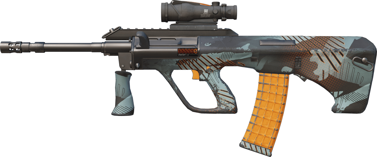 Preview image 1 of StatTrak™ AUG | 琥珀冲流 (久经沙场)