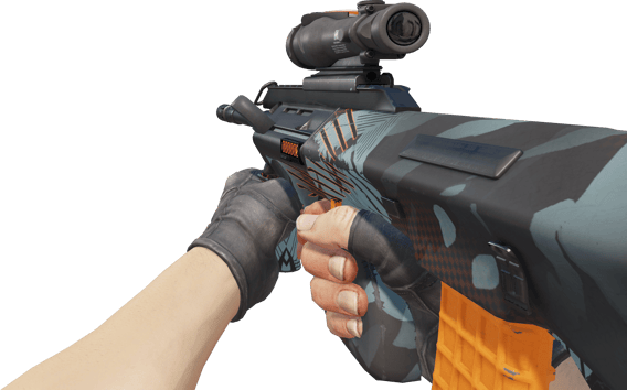 Preview image 3 of StatTrak™ AUG | 琥珀滑流 (輕微磨損)