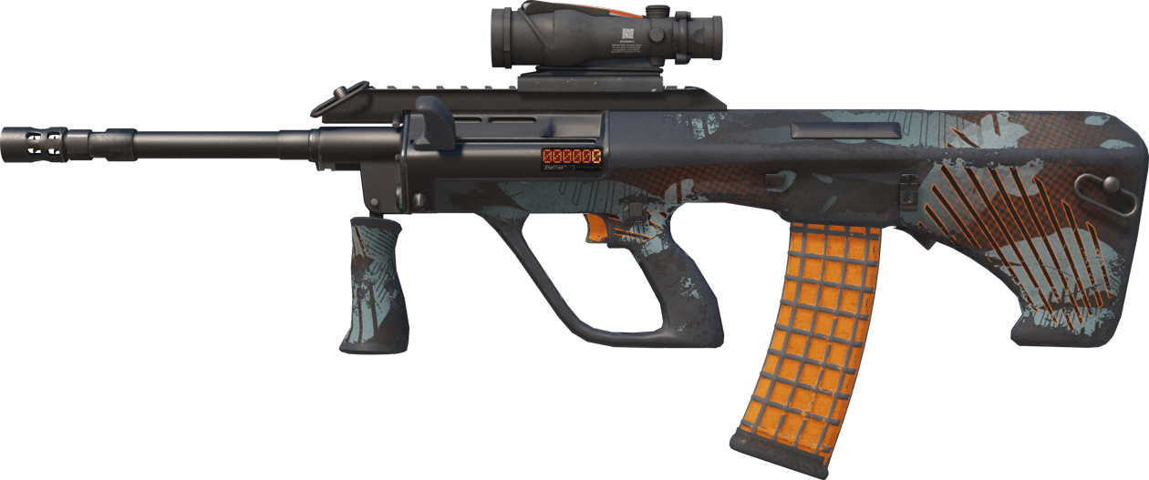 Preview image 1 of StatTrak™ AUG | 琥珀冲流 (破损不堪)