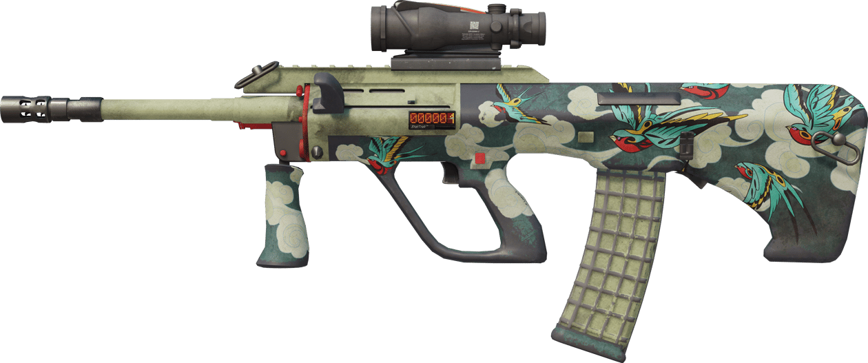 Preview image 1 of StatTrak™ AUG | Klucz ptaków (mocne zużycie)