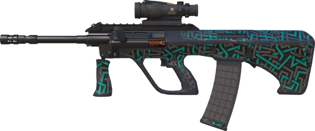 StatTrak™ AUG | 弹跳线条 (破损不堪)