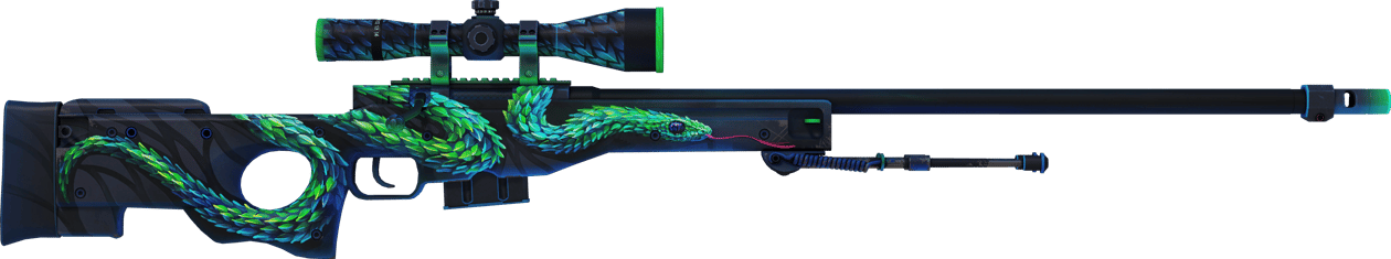 Preview image 2 of StatTrak™ AWP | 刺鱗樹蝰 (輕微磨損)
