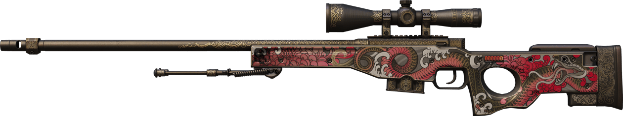 Preview image 1 of StatTrak™ AWP | 金粉肆蛇 (久经沙场)
