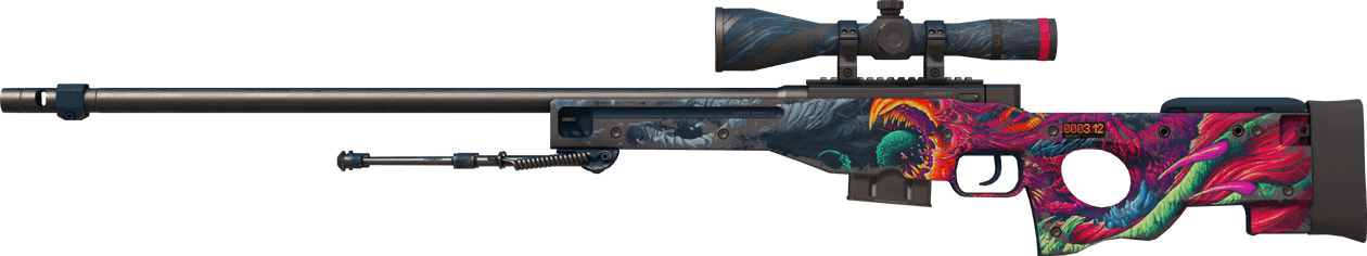 Preview image 1 of StatTrak™ AWP | Hyper Beast (Well-Worn)