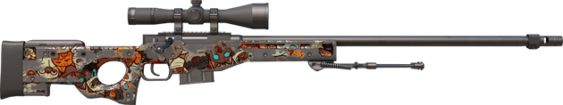 Preview image 2 of StatTrak™ AWP | PAW (WW - Khá mòn)