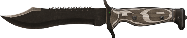 Preview image 2 of ★ StatTrak™ Faca Bowie | Black Laminate (Com Muito Uso)
