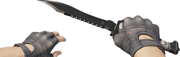 Preview image 4 of ★ StatTrak™ Faca Bowie | Black Laminate (Com Muito Uso)