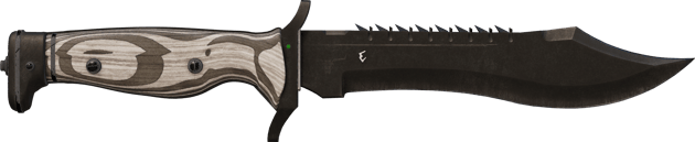 ★ StatTrak™ Faca Bowie | Black Laminate (Com Muito Uso)