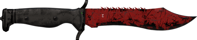 ★ StatTrak™ Bowie Knife | Crimson Web (Battle-Scarred)