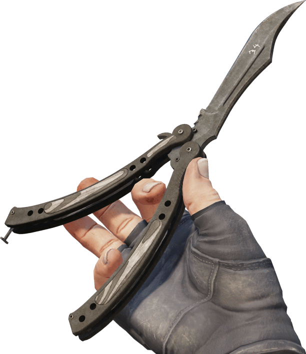 Preview image 3 of ★ StatTrak™ Cuchillo Mariposa | Laminado Negro (Deplorable)