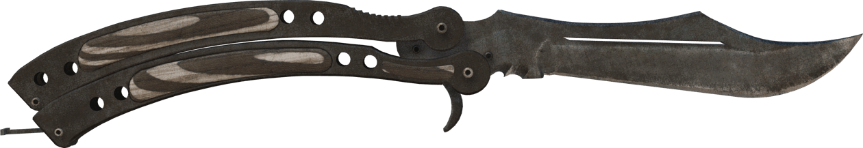 Preview image 1 of ★ StatTrak™ Cuchillo Mariposa | Laminado Negro (Deplorable)